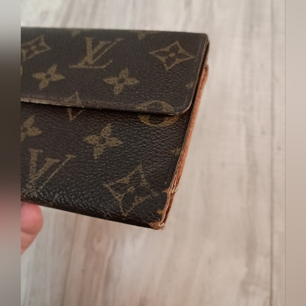 Authentic Louis-Vuitton Portefeuille International Wallet Purse Monogram Brown - Picture 4 of 13